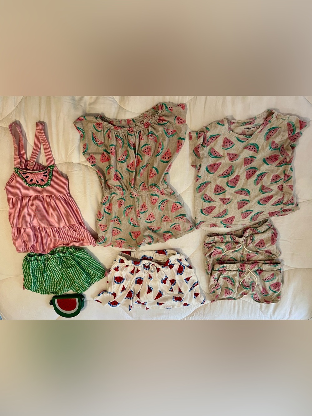 Watermelon-themed Girls Clothing Lot Size 8 (Medium)